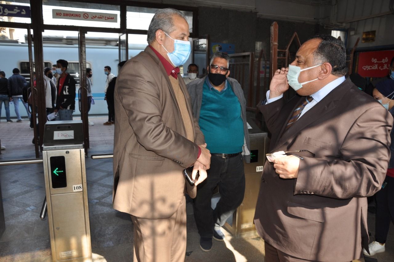 الدكتور ماجد نجم يلتقى المهندس سيد الحسيني نائب رئيس مجلس الإدارة بمترو الأنفاق