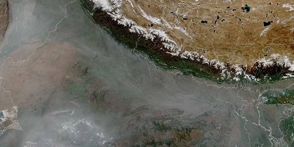 صورة الضباب الدخانى فوق الهند