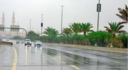 أمطار رعدية غزيرة وبرد ورياح نشطة على 8 مناطق