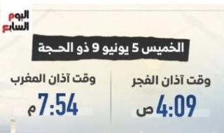 صوم
      عرفة..
      تعرف
      على
      موعد
      أذان
      المغرب
      اليوم
      الخميس
      5
      يونيو