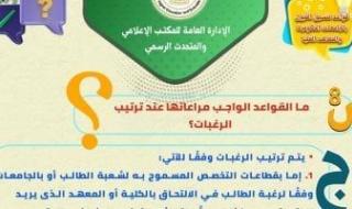 تنسيق
      الجامعات
      2025..
      ما
      القواعد
      الواجب
      مراعاتها
      عند
      ترتيب
      الرغبات؟