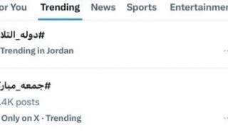 ترند
      «دولة
      التلاوة»
      فى
      الأردن..
      متابعة
      واسعة
      وتفاعل
      جماهيرى
      كبير