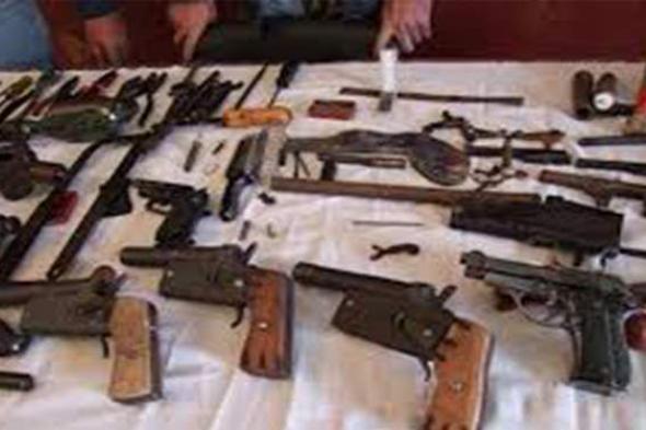 الأمن العام يضبط 180 قطعة سلاح ناري وأبيض بحوزة 27 متهما بالمحافظات
