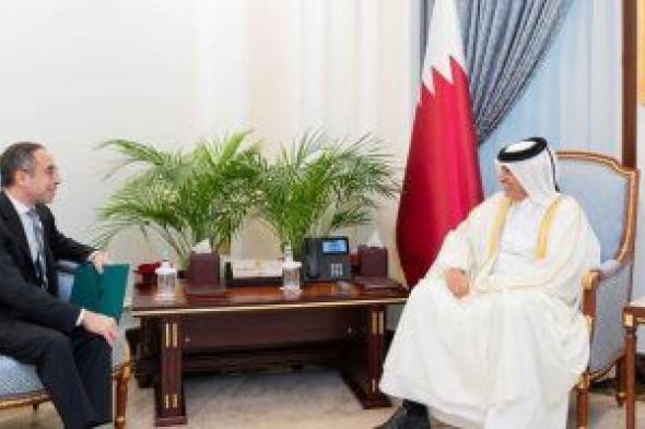 رئيس مجلس الشورى القطرى يستقبل سفير مصر فى الدوحة