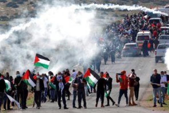 إصابة 7 فلسطينيين بالرصاص المطاطى خلال مواجهات مع الاحتلال فى قلقيلية