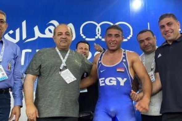 نور الدين حسن يفوز ببروزنية المصارعة فى البحر المتوسط