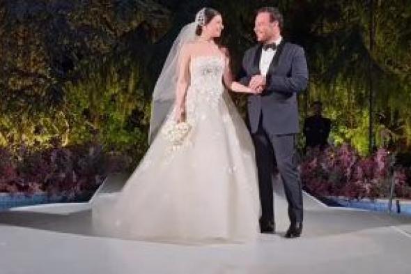 دموع عاصى الحلانى فى حفل زفاف ابنته ماريتا الحلانى.. فيديو وصور